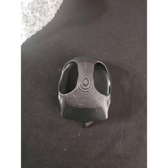 NWT 3D Print Large Cat Bat Mask Black High Impact Plastic - Picture 7 of 7